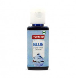 Puramio Blue Liquid Food Colour   Plastic Bottle  50 millilitre